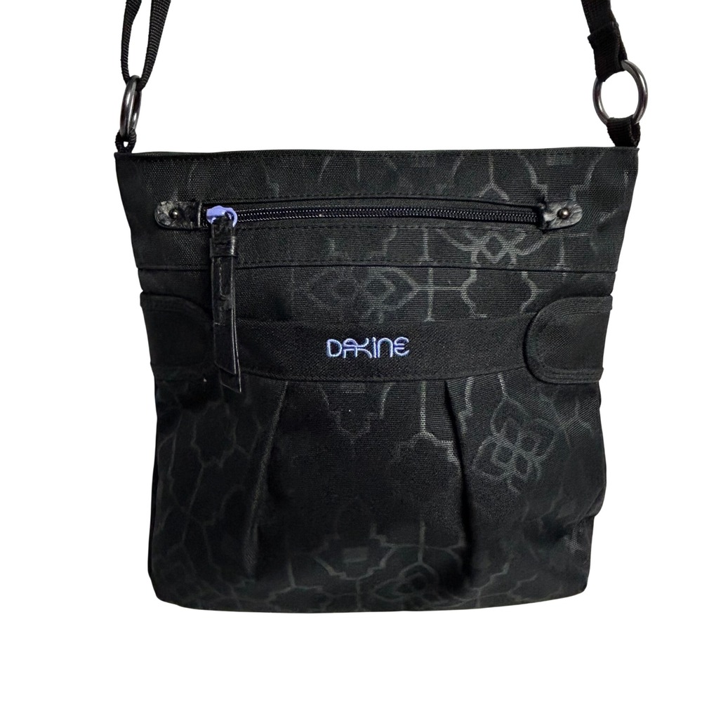 Dakine Lola 2L Crossbody Bag Black Geometric Pattern Adjustable Strap